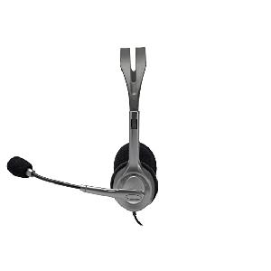 Logitech H110 Wired On Ear Headphones With Mic