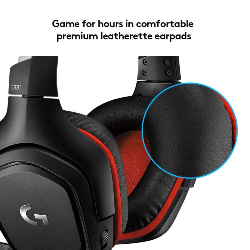 Logitech G 331 Gaming Headset 6 mm Flip-to-Mute Mic for Playstation 4, Xbox One and Ninten