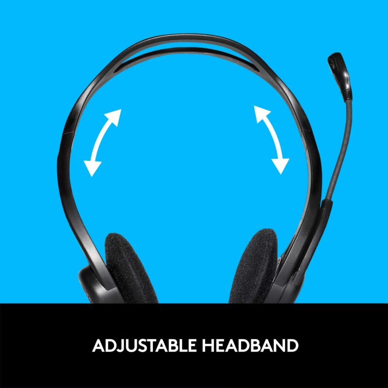 Logitech H370 USB Business Headset with Noise-Cancelling Mic