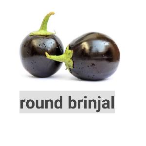 Round Brinjal(500 gm)